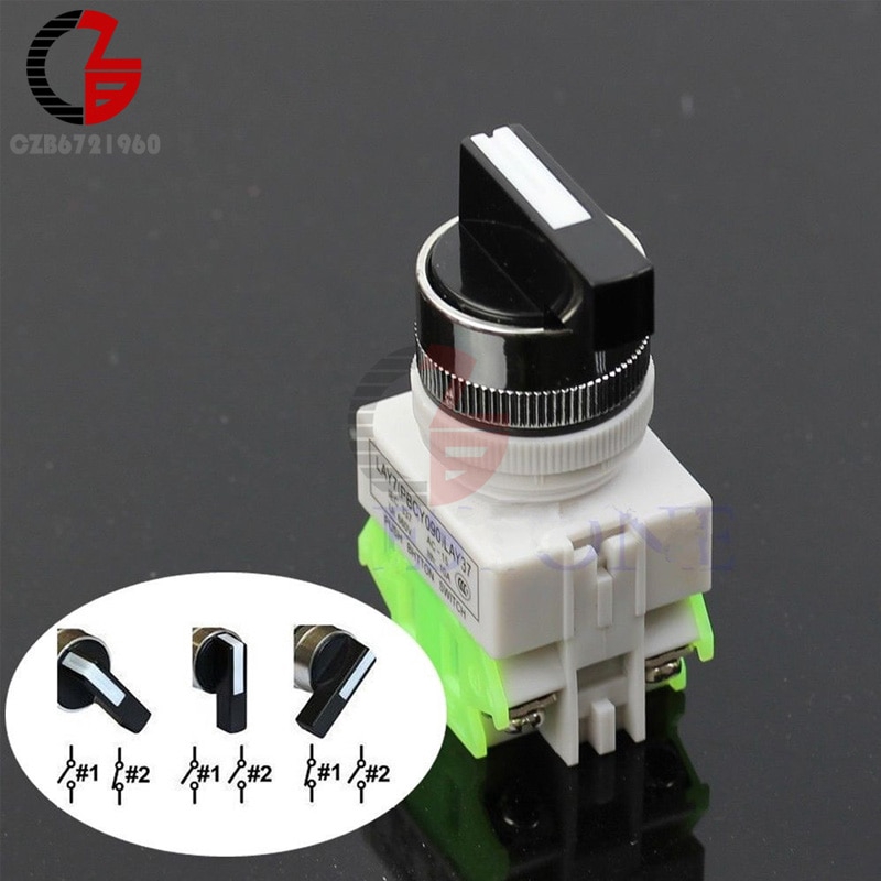 LAY7-20X/3 Rotary Switch 3 Position 3P Selector Knob Switch Power Ignition | BigBuy360 - bigbuy360.vn