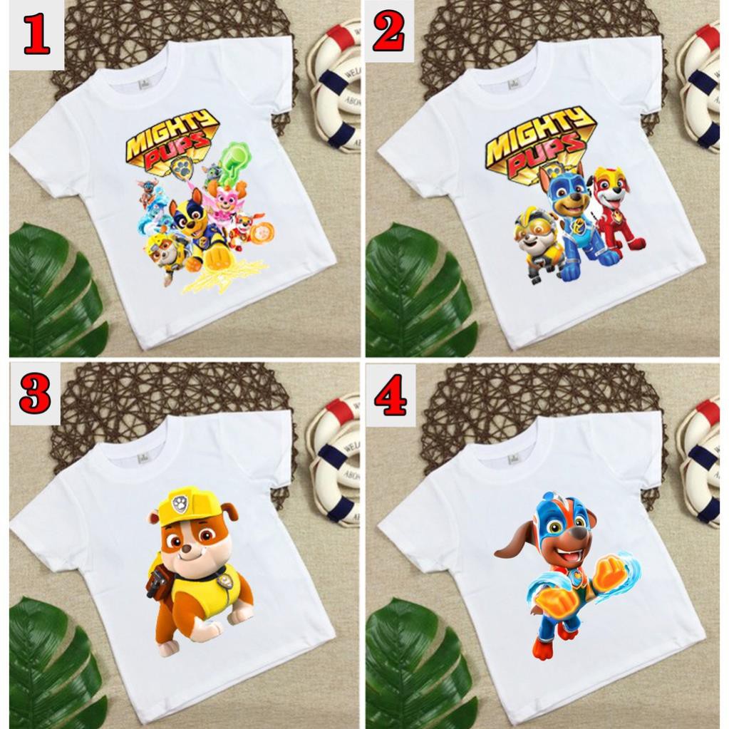 [Mã FAXANH245 giảm 10K đơn 50K] 🔥SALE 50%🔥 4 mẫu áo đội chó cứu hộ paw patrol mighty pups mẫu mới /uy tín chất lượng