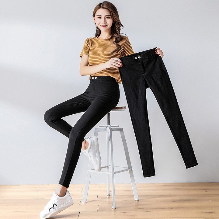 Quần tregging legging nữ cạp cao chất Umi Hàn hàng loại 1 chuẩn form tôn dáng thon chân QD09