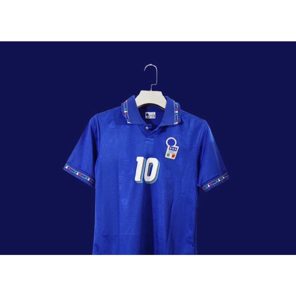 Áo Thun Bóng Đá Đội Tuyển Ý 1994-1996 s-2xl