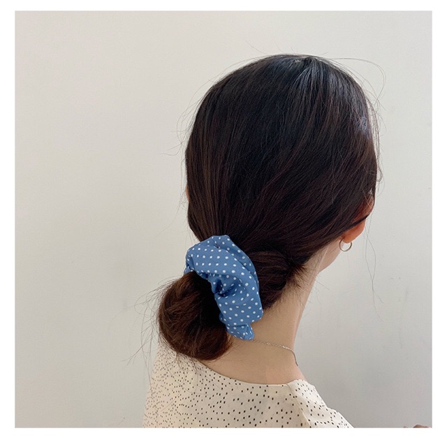 Cột tóc scrunchies dễ thương Dây bộc tóc