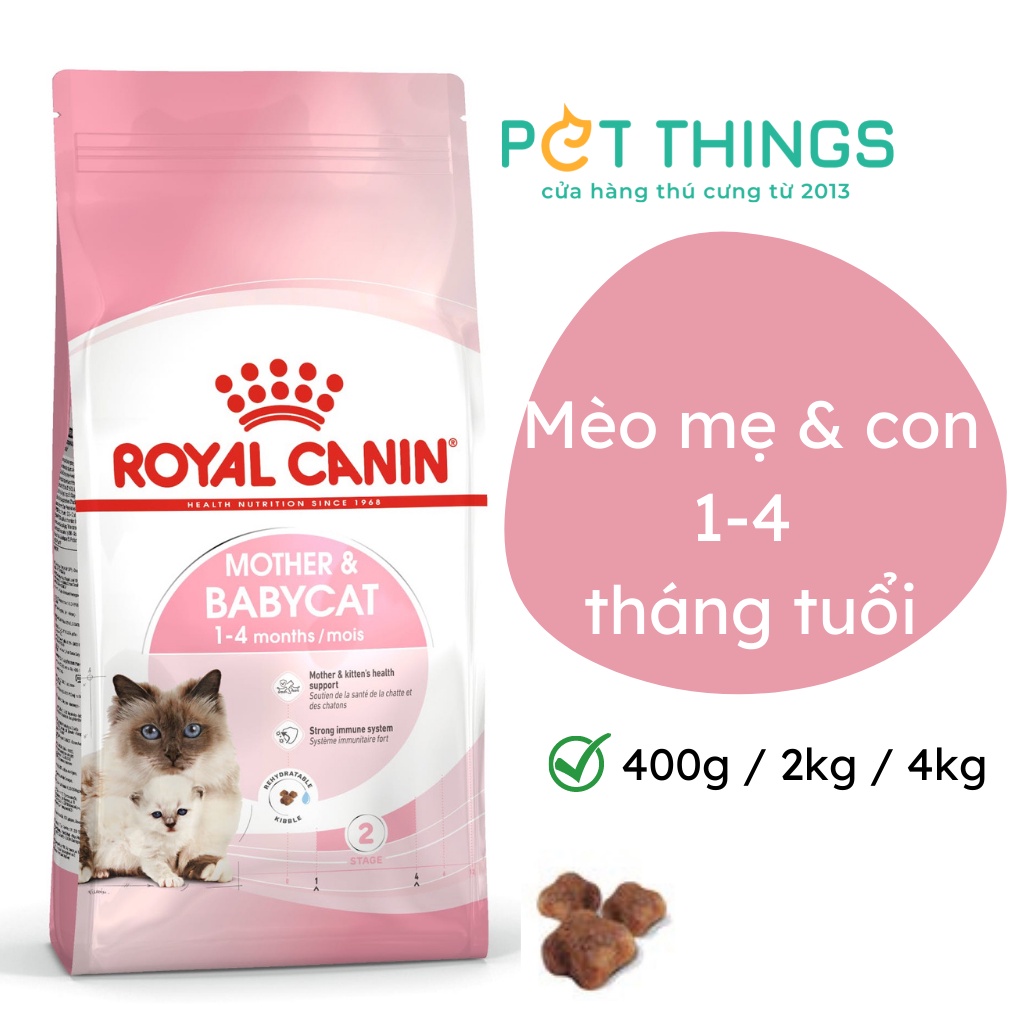 Thức ăn Hạt khô cho mèo mẹ và mèo con Royal Canin Mother Baby Cat