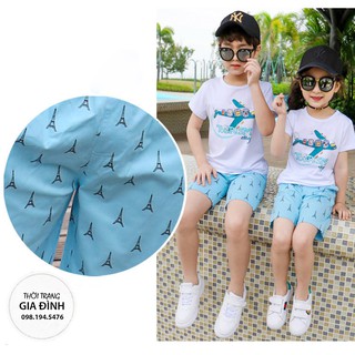 Set đồ gia đình máy bay xanh (có video thật)