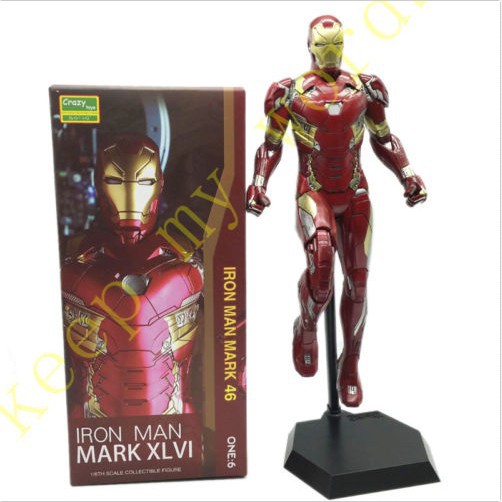 Mô hình nhân vật Iron Man Mark 46 xlvi tỉ lệ 1 / 6