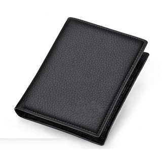 Ví Nam, Ví Da, Ví Đứng Nam Da Hạt Thời Trang Cá Tính Cho Tiền Đầy Túi Black