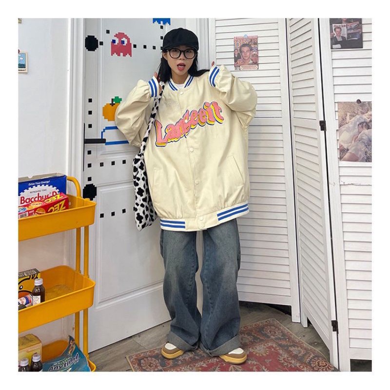 Áo Khoác dù 2 lớp Bomber Langeeit form rộng unisex 1hit_unisex