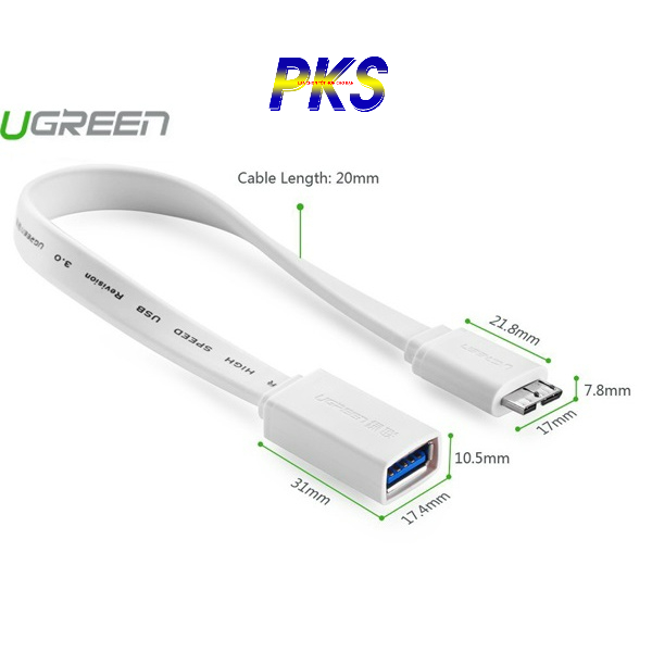 Cáp OTG Micro USB 3.0 chính hãng Ugreen 10802 / Ugreen 10801