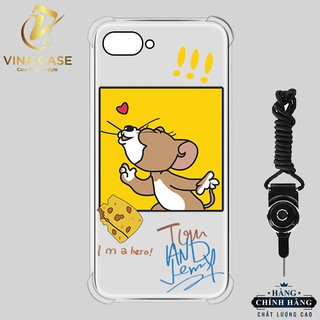 Ốp lưng OPPO A3S/Realme C1 các nhân vật hoạt hình chống sốc trong(sản phẩm có 8 mẫu)-Tặng kèm dây đeo điện thoại