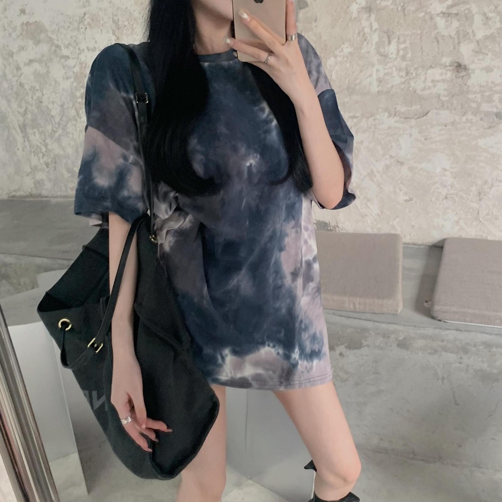 Áo thun COZOKC tay ngắn dáng rộng hở lưng thời trang