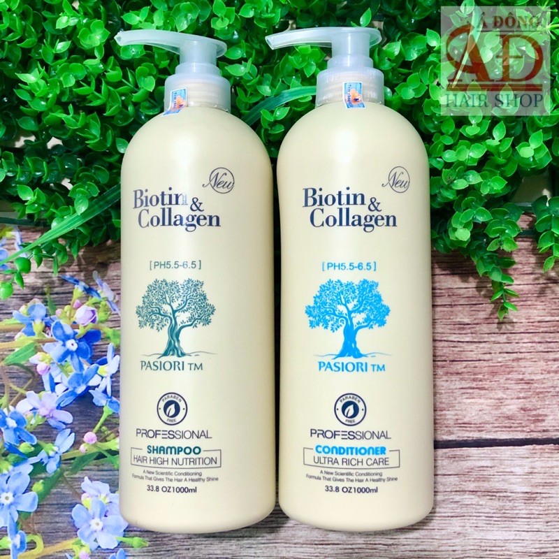 [Chính hãng] [1000mlx2] BỘ DẦU GỘI XẢ BIOTIN COLLAGEN PASIORI NEW SIÊU MỀM MƯỢT CHO TÓC KHÔ (màu trắng) Ý (Cặp) | BigBuy360 - bigbuy360.vn