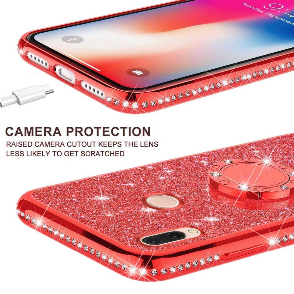 Ốp điện thoại silicon mềm đính đá lấp lánh thời trang sang trọng cho Xiaomi Redmi Note 10 9 Pro Max 9S 8 8Pro 7 7Pro 6 6Pro 5 5Pro