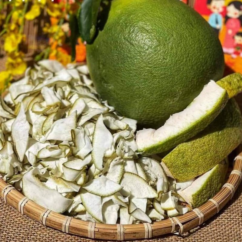 Vỏ Bưởi Non Đường Phèn Sấy Dẻo