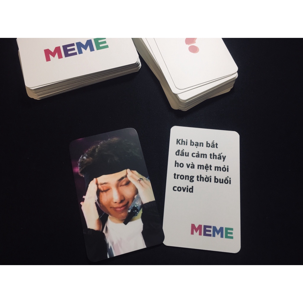 Bộ bài MEME phiên bản BTS | Bộ bài MEME 70 lá | Board game vui nhộn dành cho gia đình, bạn bè, tập thể,...