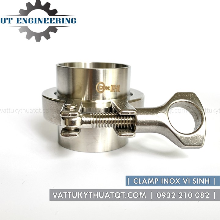Cùm Clamp Vi Sinh Inox 304 | DN65,DN80,DN100