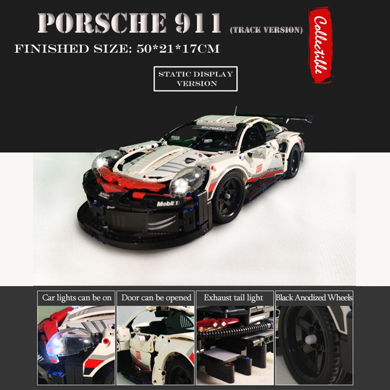 Bộ Đồ Chơi Lắp Ráp Mô Hình Xe Hơi Thể Thao Porsche 911 1580