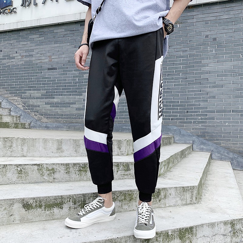 【COD】Trendy casual loose-leg track pants