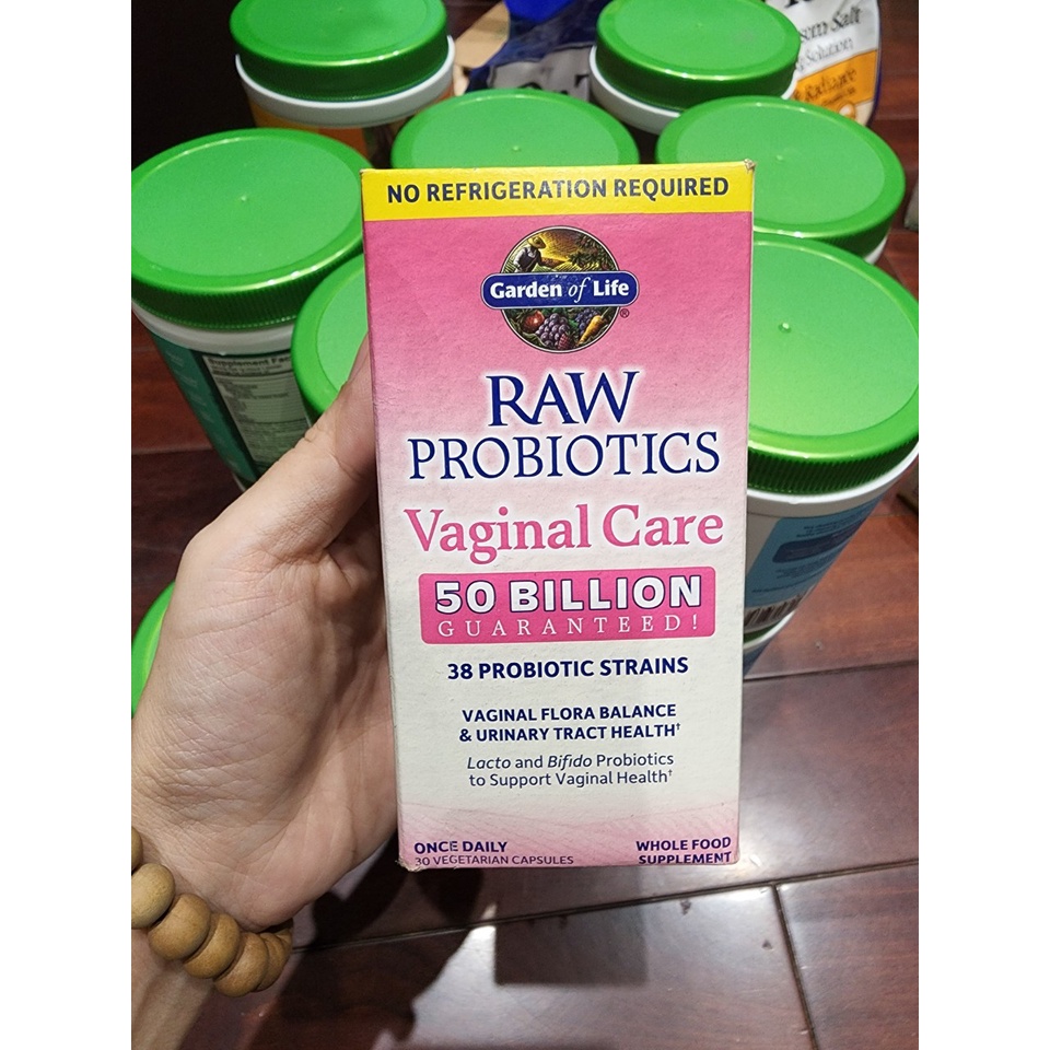 MEN LỢI KHUẨN CHO VÙNG PHỤ KHOA RAW PROBIOTICS VAGINAL CARE GARDEN OF LIFE