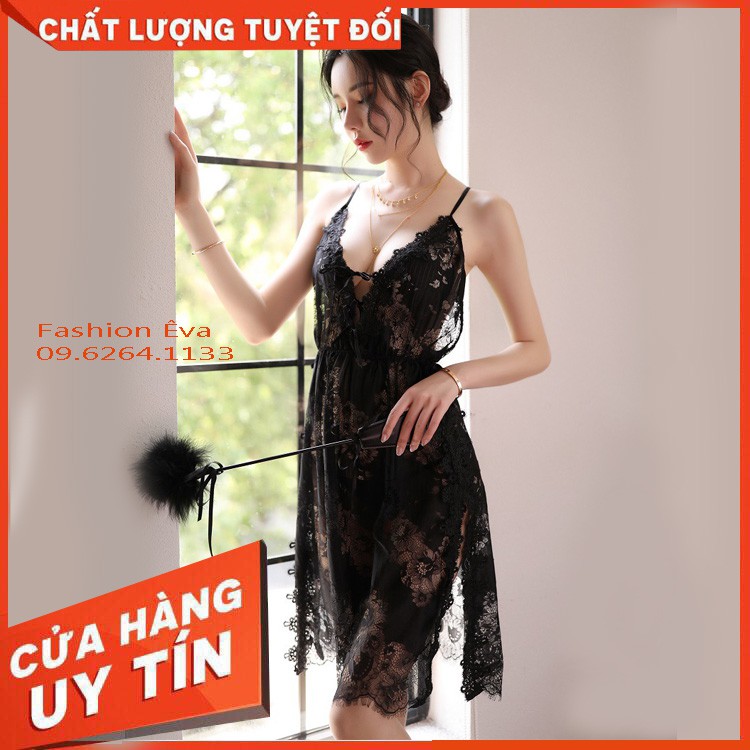 Đầm ngủ sexy đồ ngủ nữ ren gợi cảm xuyên thấu MINALADY cao cấp giá rẻ nhiều màu Đỏ, Đen, Trắng, Xám - XẺ HÔNG | BigBuy360 - bigbuy360.vn