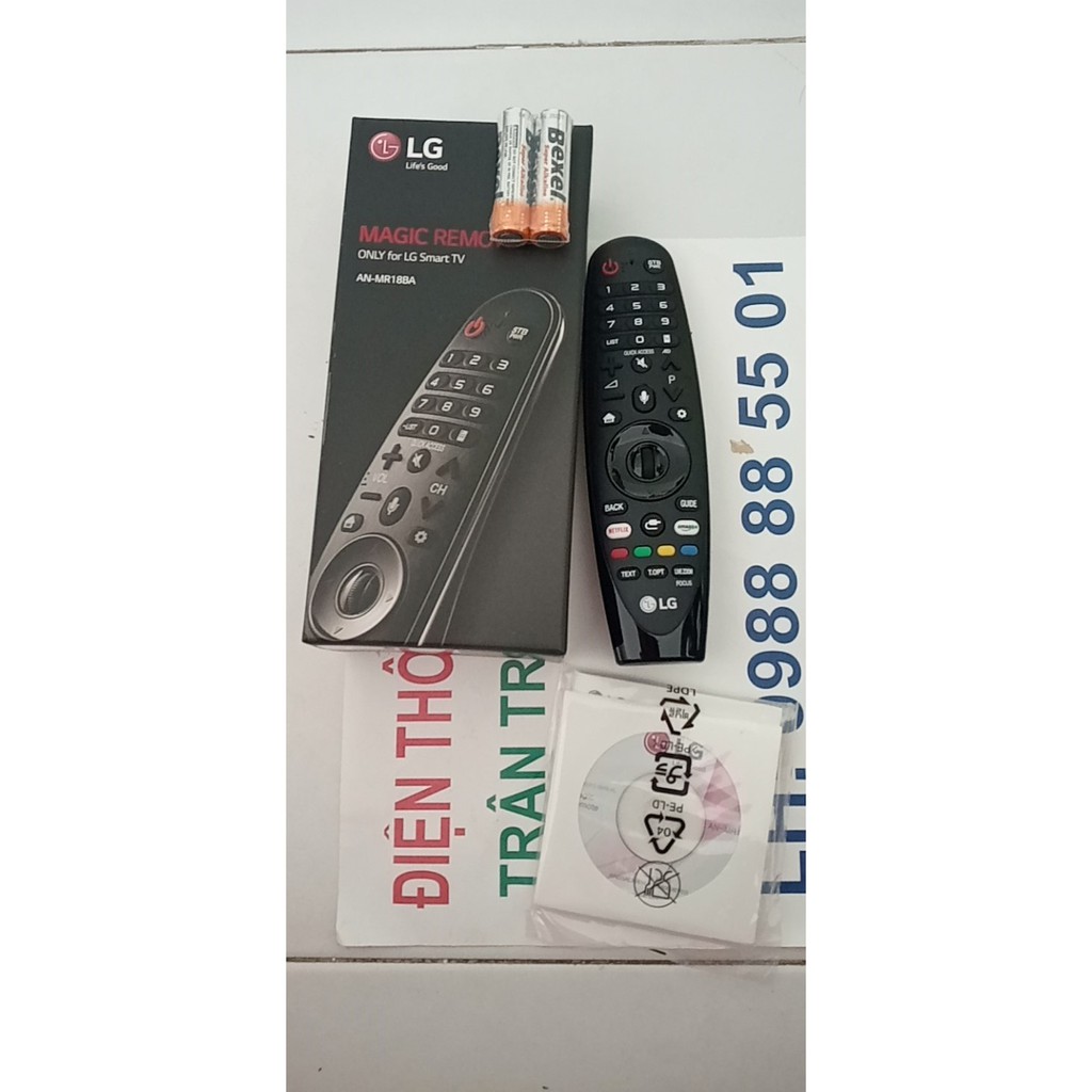 Remote Điều Khiển Tivi Thông Minh LG AN-MR18BA có giọng nói ( MAGIC REMOTE) . Bảo hành 24 tháng