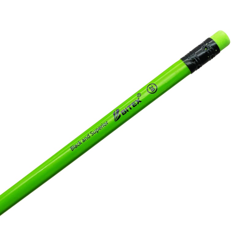 Hộp 12 Bút Chì Gỗ 2B Neon - Bitex PC07