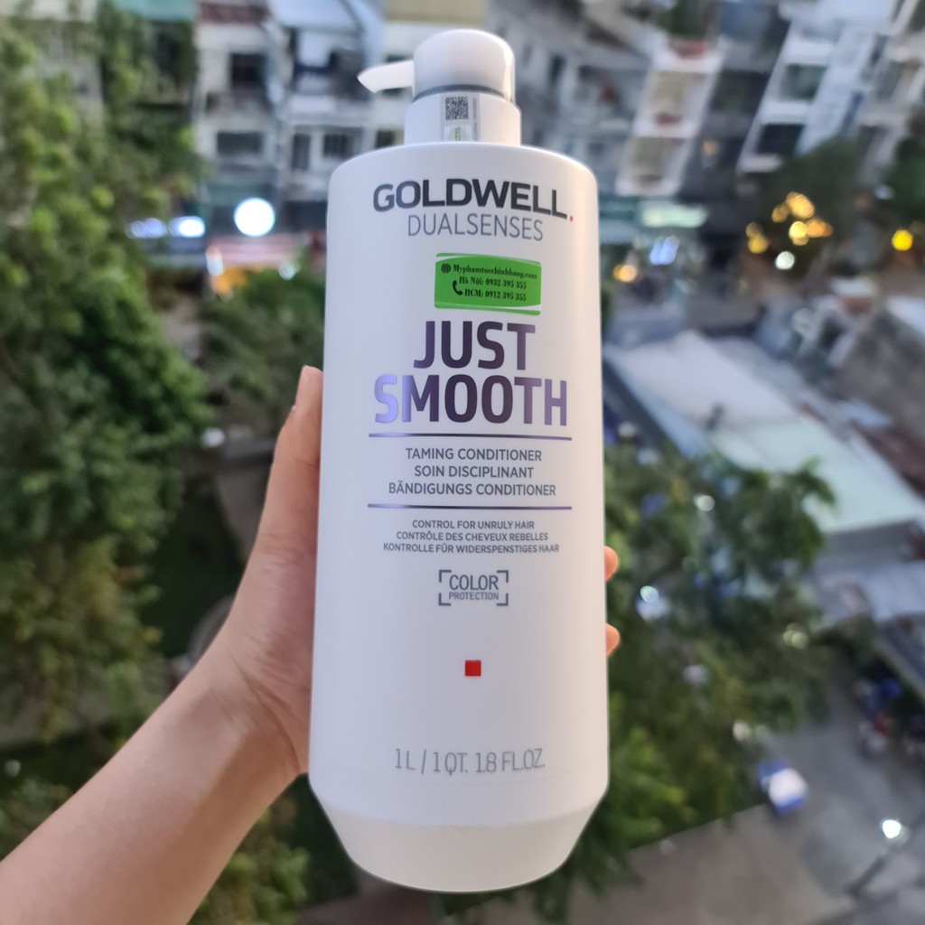 DẦU GỘI HOẶC DẦU XẢ GOLDWELL SUÔN MƯỢT JUST SMOOTH 1000ML