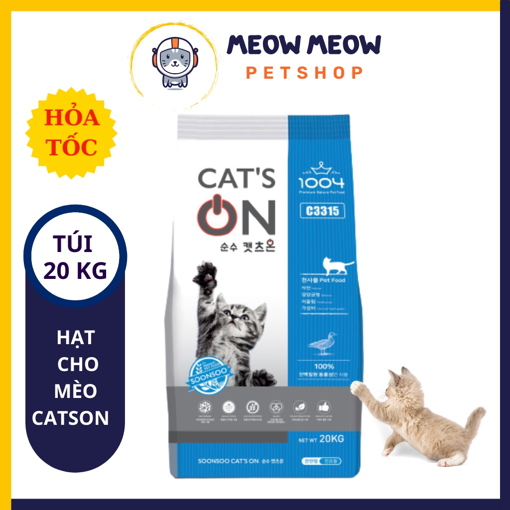 Hạt cho mèo Cat's On bao 20kg - Hạt Cat's On dinh dưỡng cho mèo.
