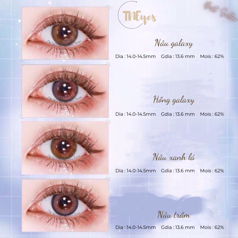 Update 12 mẫu Lens Kính Áp Tròng Tổng hợp Tây nhẹ nhàng 0 độ TNEYES
