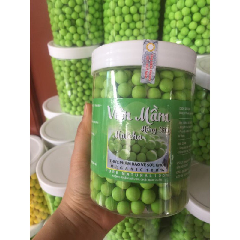 500gr Viên Mầm Đậu Nành Hồng Sâm Matcha, Khoai môn, Tảo Diệp Lục, Dâu Tây,  Nở Ngực, Tăng Vòng 1, Tăng sinh lý nữ