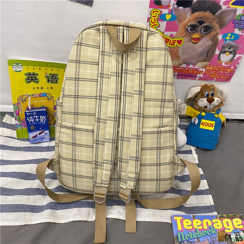 Balo đi học Prettyzys WNS630 sức chứa lớn phong cách Hàn Quốc 2021 cho bé gái tuổi teen 14inch