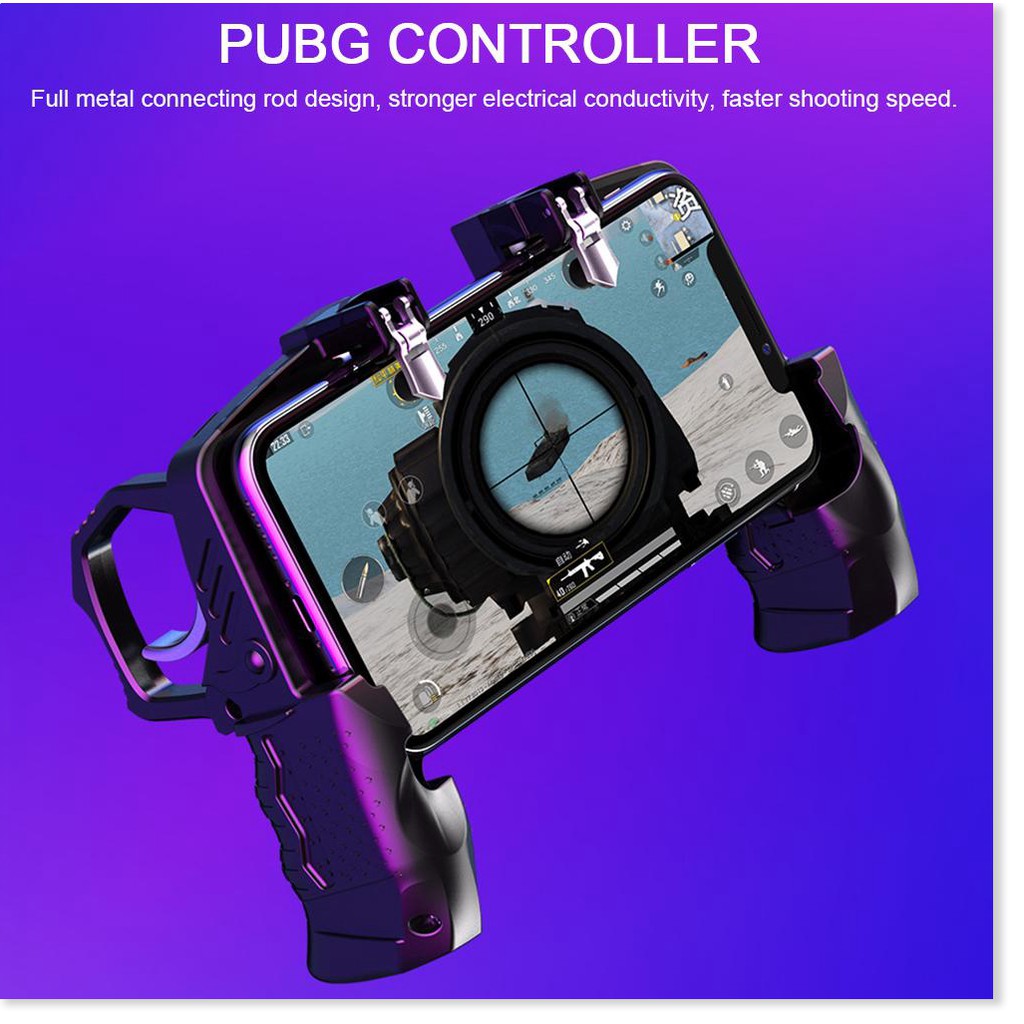 Tay cầm chơi game 4 ngón thiết bị kết nối hỗ trợ PUBG K21 Tay cầm không ồn nút bắn nhanh thượng hạng cho trò chơi PUBG R | BigBuy360 - bigbuy360.vn