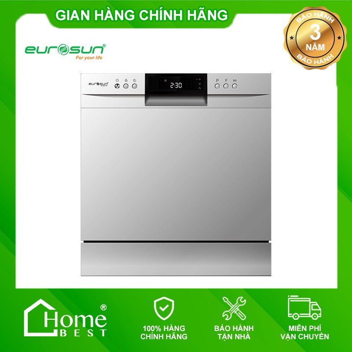 Máy Rửa Bát 8 Bộ Eurosun SKS60E08EU Chất Liệu Inox Cao Cấp [GIAO LẮP MIỄN PHÍ]