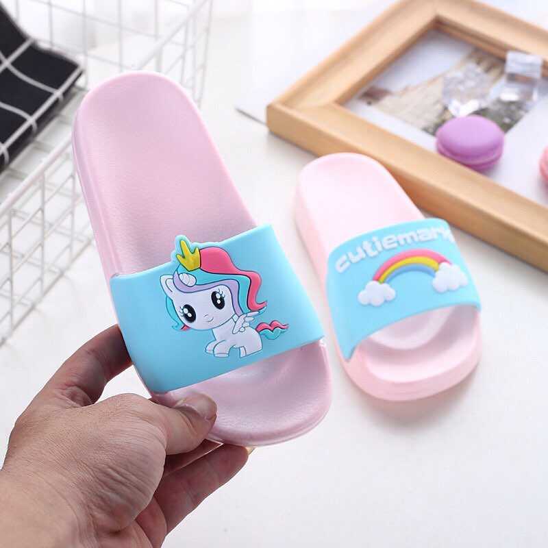 DÉP TRẺ EM BÉ GÁI [XẢ KHO] HÌNH PONY CẦU VỒNG SIÊU DỄ THƯƠNG, ÊM CHÂN