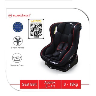 Sweet Heart Paris Group 0 ,1 CS363 Car Seat Approved MIROS and ECE R44/04 Certified