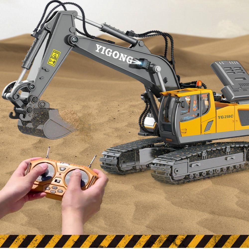 Mô Hình Máy Xúc Bằng Hợp Kim Có Điều Khiển Từ Xa Độc Đáo