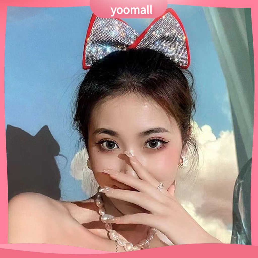 Kẹp Tóc Xoăn Bằng Vải Đính Nơ Xinh Xắn