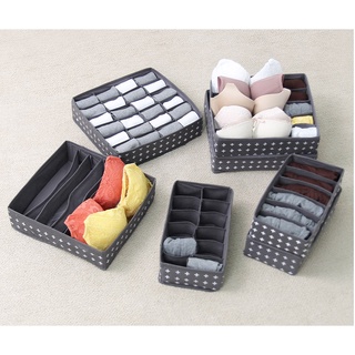 Hộp Đựng Đồ Lót Gấp Gọn- Combo Hộp Đựng Đồ Lót 6 +7+ 24 Ngăn