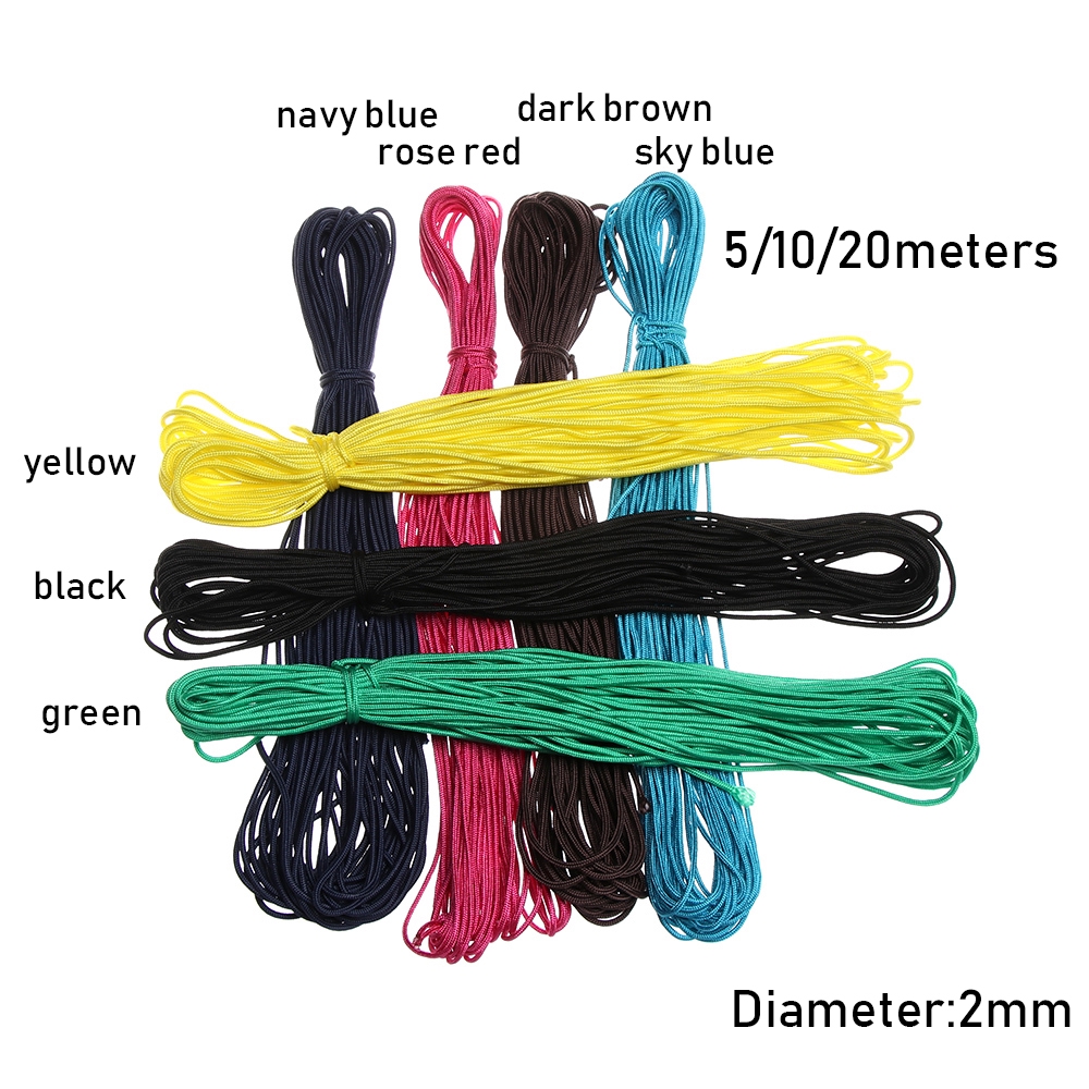 Cuộn dây dù 5/10/20m với 7 màu tùy chọn