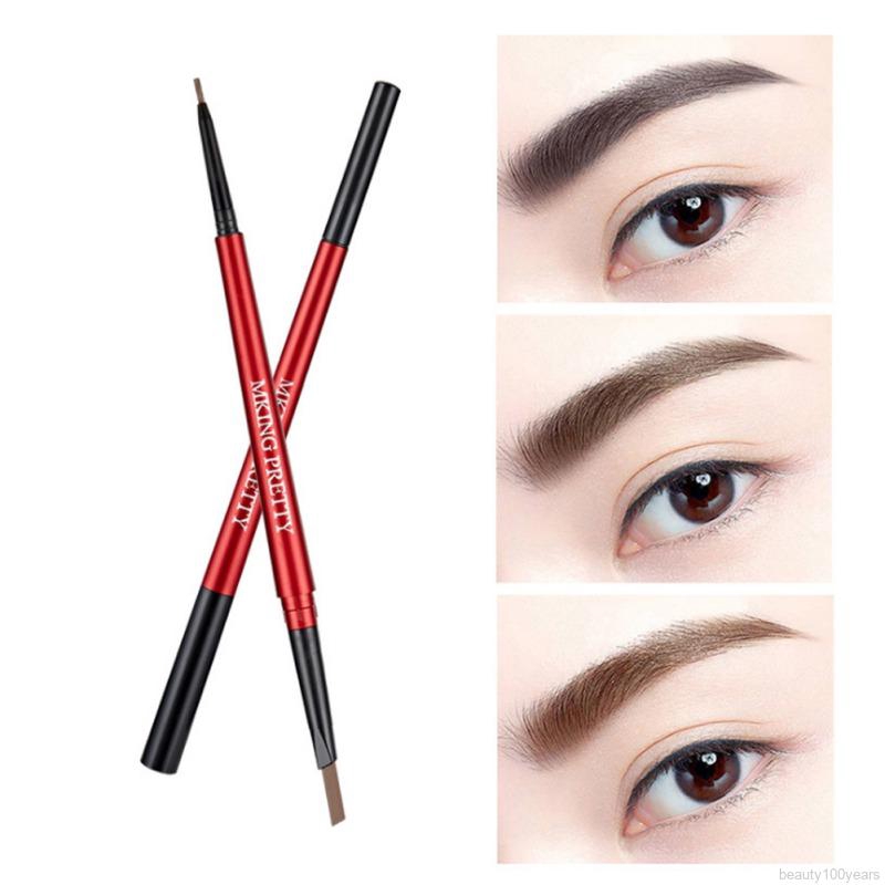 [Hàng mới về] Bút kẻ chân mày 2 đầu dạng xoay chống nước chống nhòe tiện dụng | BigBuy360 - bigbuy360.vn