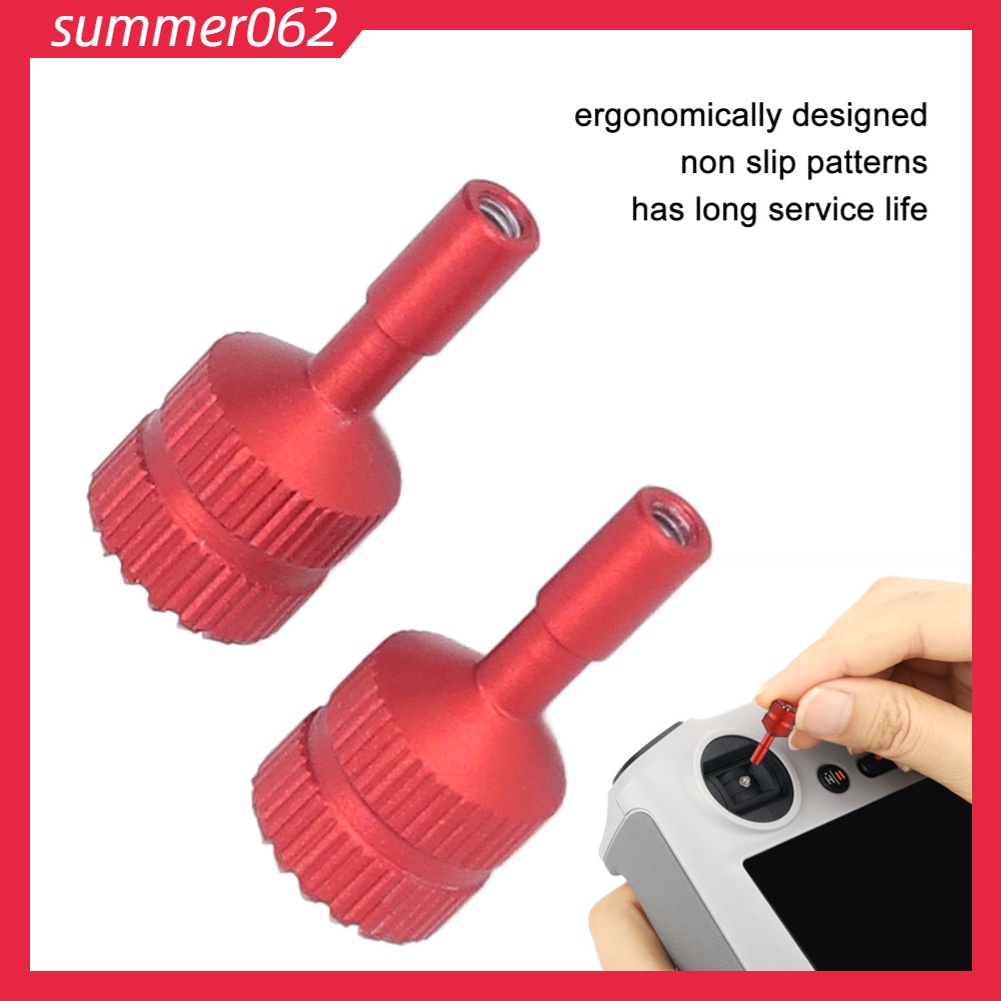Summer062 2PCS RC Joystick Hợp kim nhôm có thể tháo rời Điều khiển từ xa Ngón tay cái Rocker cho Mini3 Pro