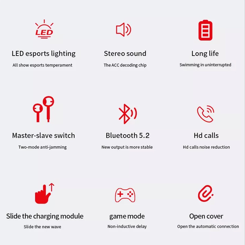 Tai nghe không dây Bluetooth m90 5.0 âm thanh stereo 9D thông minh có màn hình LED  -dc4863