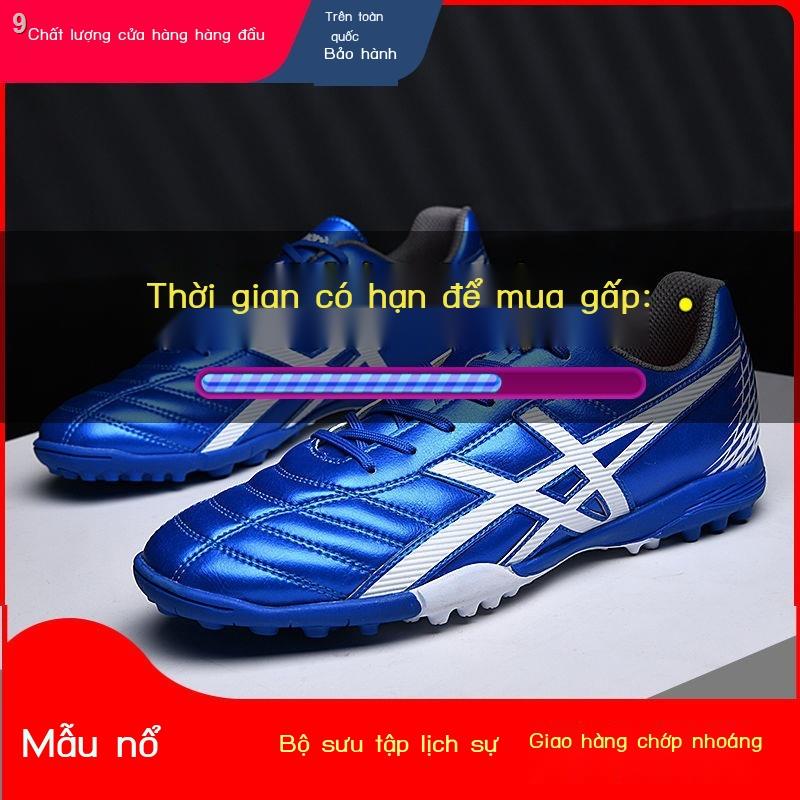 Giày đá bóng cho bé trai và gái, người lớn, trẻ em, học sinh cấp 1, 2, trai, gai gãy, dài, sân cỏ nhân tạo chống trơn tr