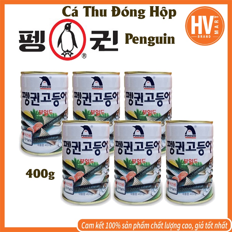 [Hàng Nội Địa] Cá Thu Đóng Hộp Penguin Hàn Quốc 400g. Độ Dịnh Dưỡng Cao