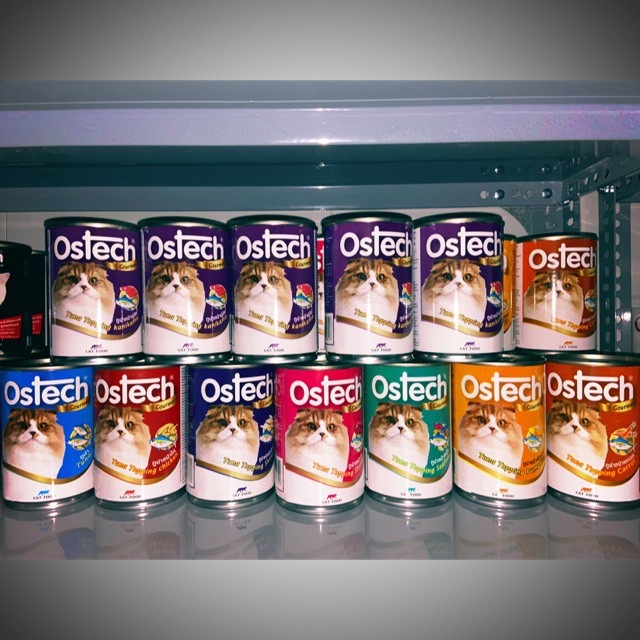 Pate OSTECH Gournet cho mèo lon 400gr