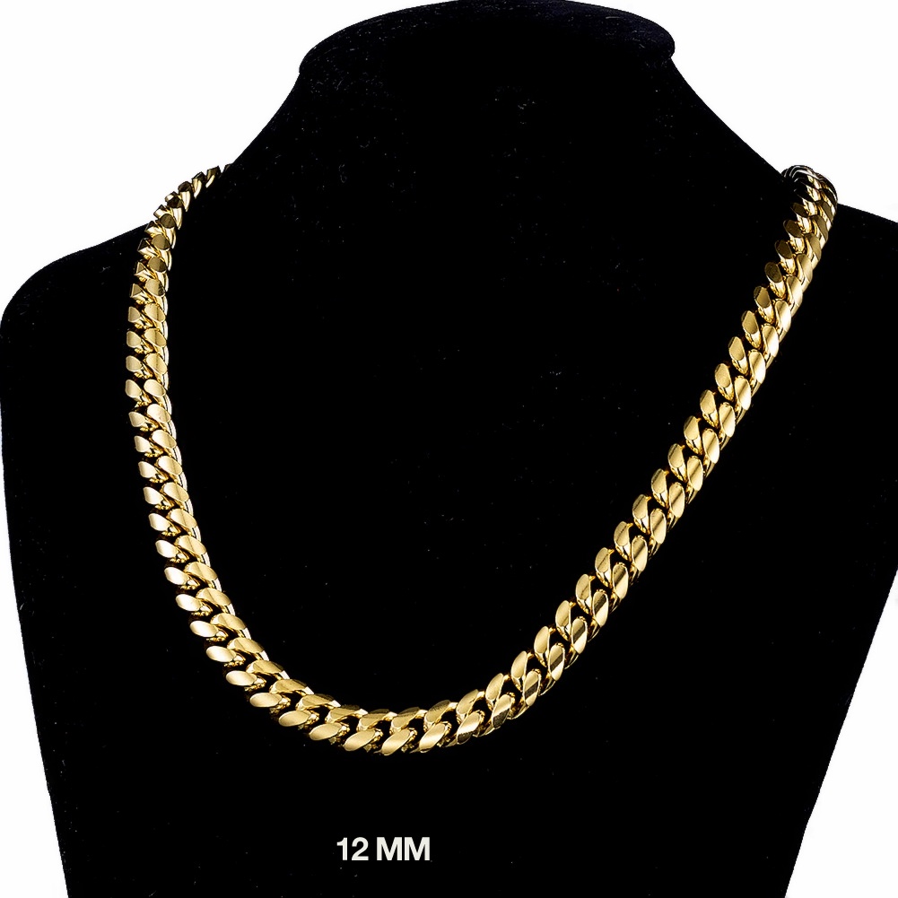 Dây chuyền nam mạ 18k - dây chuyền hiphop - dây chuyền kiểu xích khóa hộp bo sang trọng - RF80