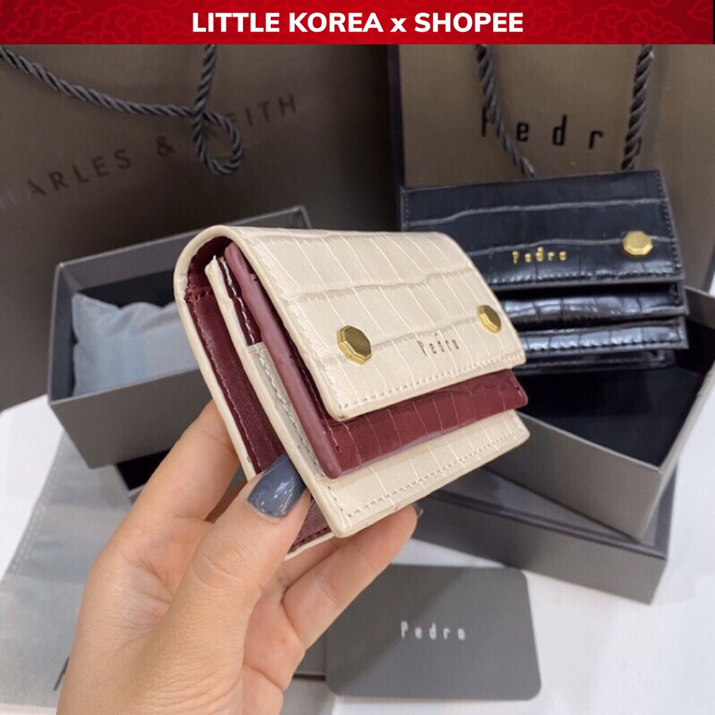 Ví Nữ Cầm Tay Mini Da Cao Cấp PE.DRO - LITTLE KOREA