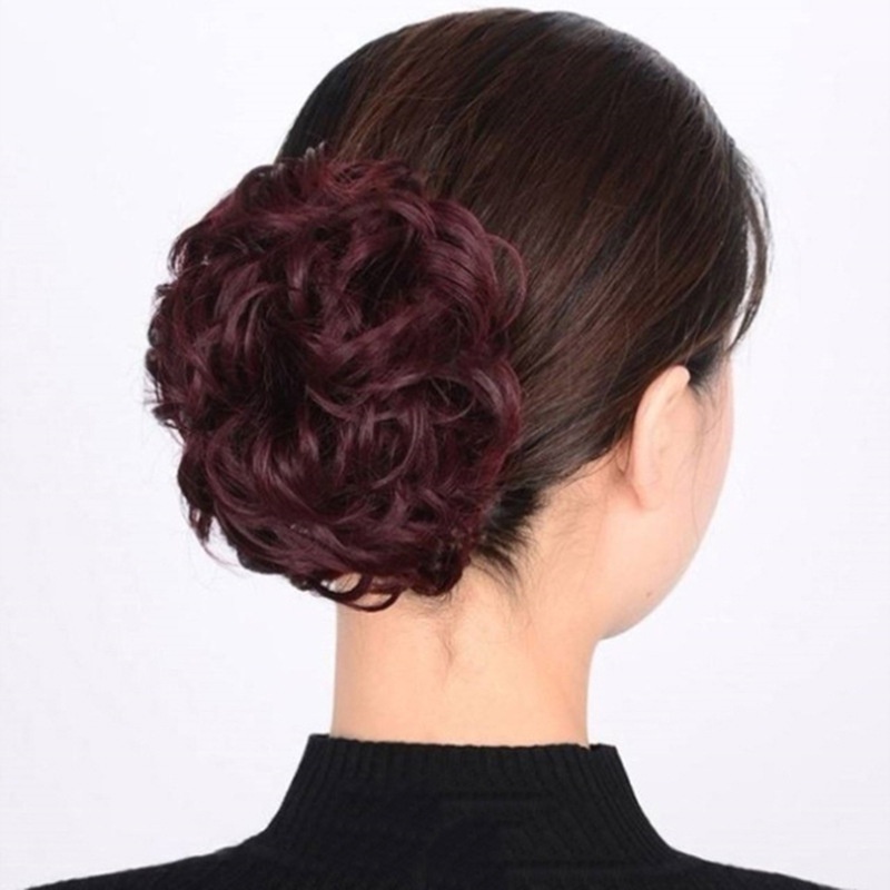 Tóc Giả Ngắn Xoăn Bằng Lụa Tự Nhiên Chịu Nhiệt Độ Cao Có Túi Đựng Thời Trang Cho Nữ