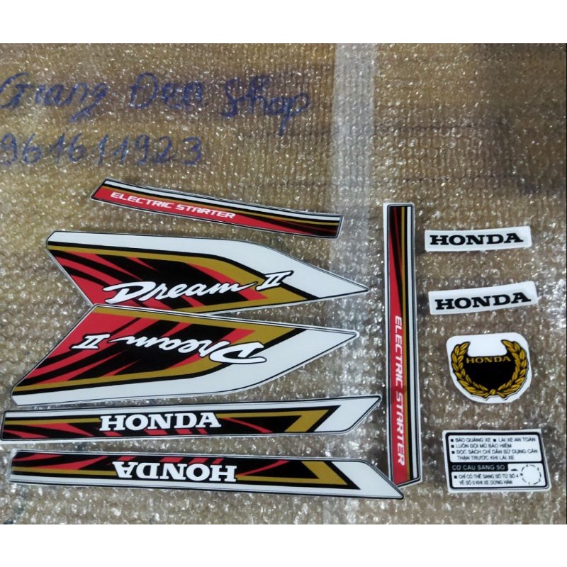 tem xe dream 3 lớp tem độ đẹp