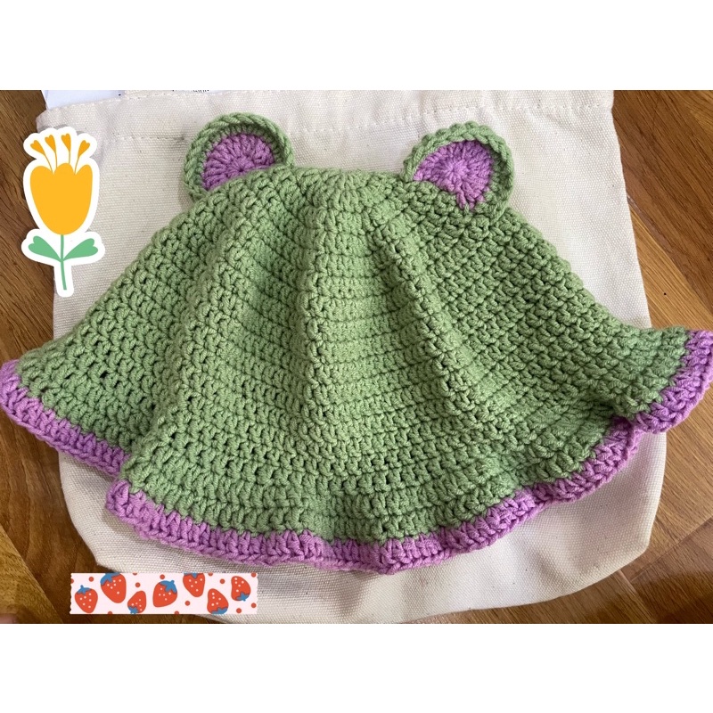 Nón bucket len dễ thương