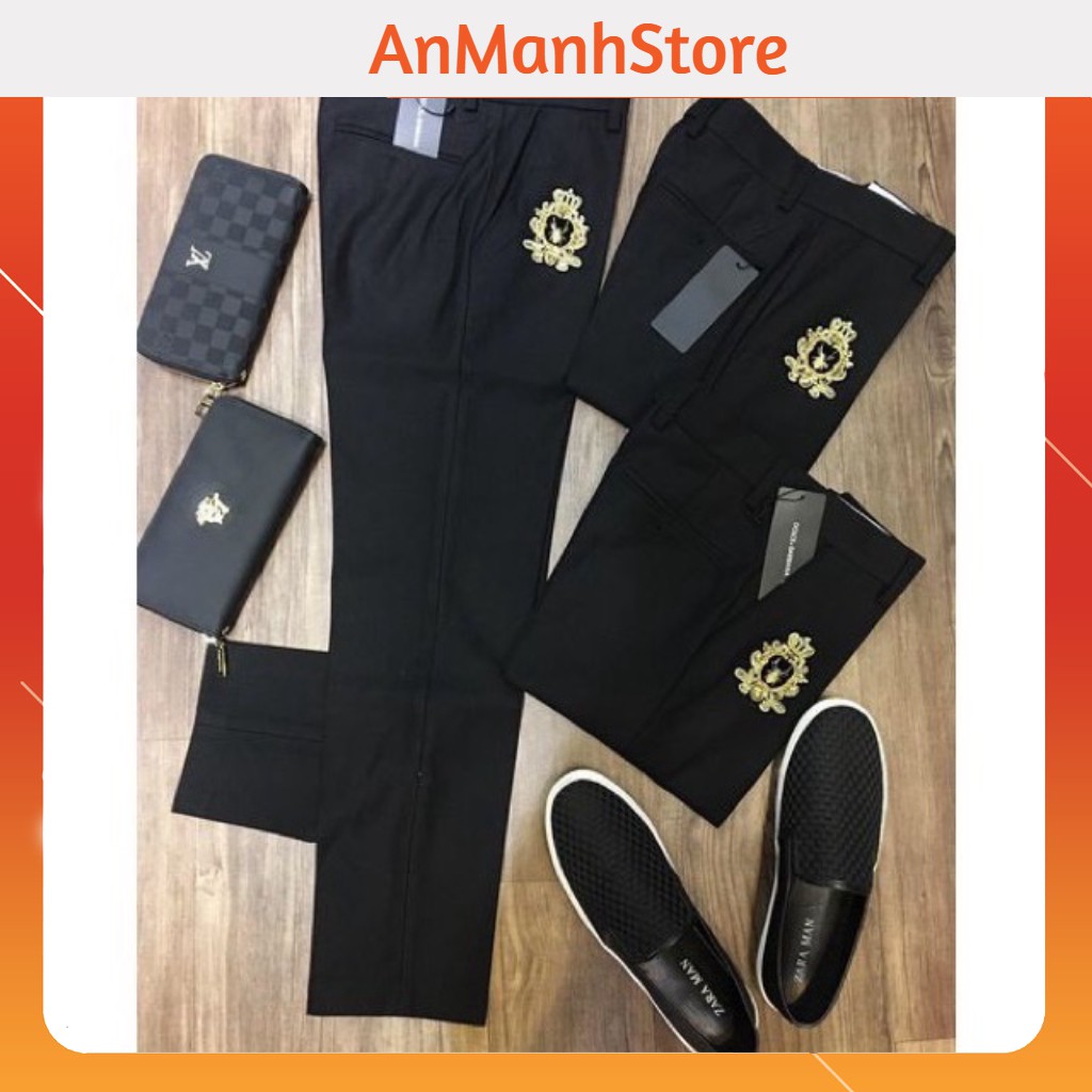 Quần âu nam thêu hoạ tiết con ong vải chống nhăn cực chất | BigBuy360 - bigbuy360.vn
