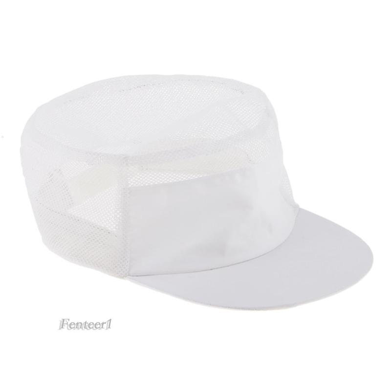 Mũ đồng phục đầu bếp phối lưới thoáng khí cho nam và nữ